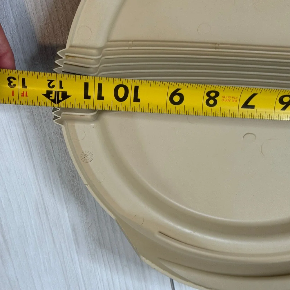 Pampered‎ Chef Tan Round Deep Dish Baking Lid Cover 1391